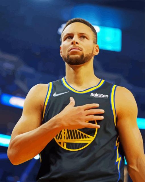 Basketballer Steph Curry Paint By Numbers
