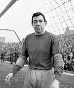 Black And White Gordon Banks Paint By Numbers