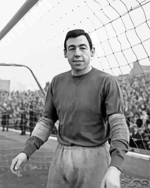 Black And White Gordon Banks Paint By Numbers