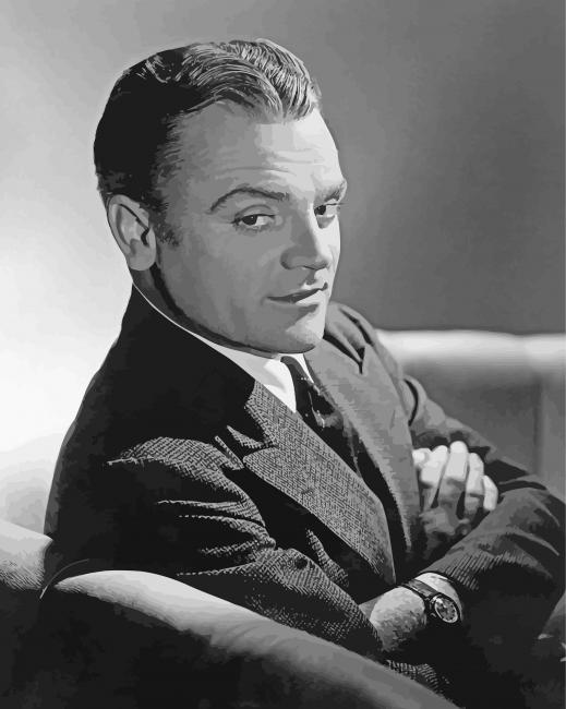Black And White James Cagney Paint By Numbers