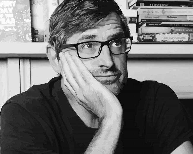 Black And White Louis Theroux Paint By Numbers