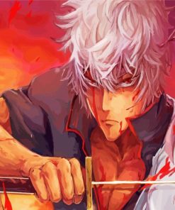 Bloody Gintoki Art Paint By Numbers
