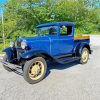 Blue Ford Model A Paint By Numbers