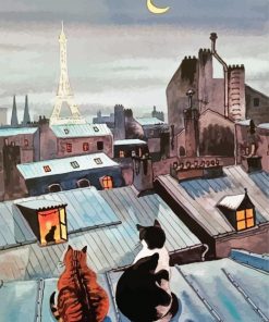 Cats In Paris Paint By Numbers