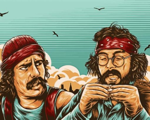 Cheech And Chong Comedy Duo Paint By Numbers