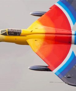 Colorful Hawker Hunter Paint By Numbers