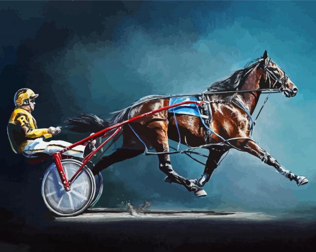 Cool Harness Racing Paint By Numbers