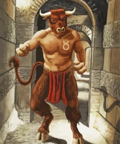 Cool Minotaur Art Paint By Numbers