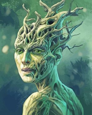 Dryad Tree Paint By Numbers