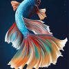 Elegant Fish Illustration Paint By Number