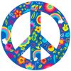 Floral Peace Sign Paint By Numbers