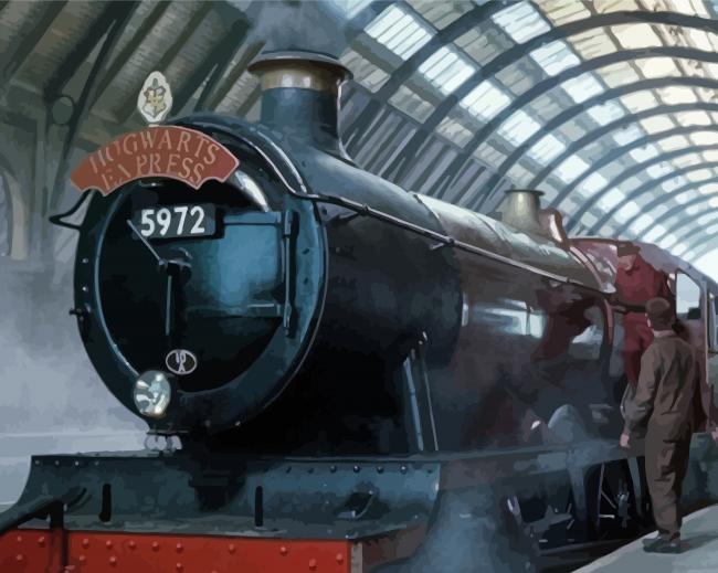 Harry Potter Hogwarts Train Express Paint By Number