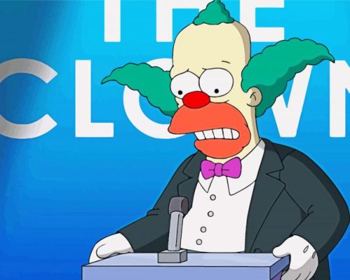 Krusty Clown Paint By Numbers