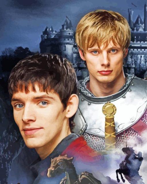 Merlin And Arthur Poster Paint By Numbers