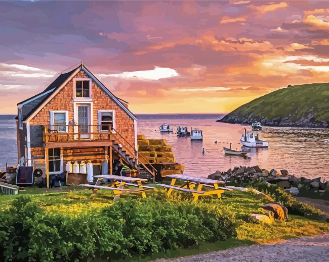 Monhegan View Paint By Numbers