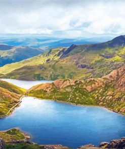 Mount Snowdon In Wales Paint By Numbers