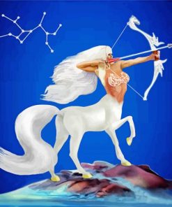Mystical Sagittarius Sign Paint By Numbers