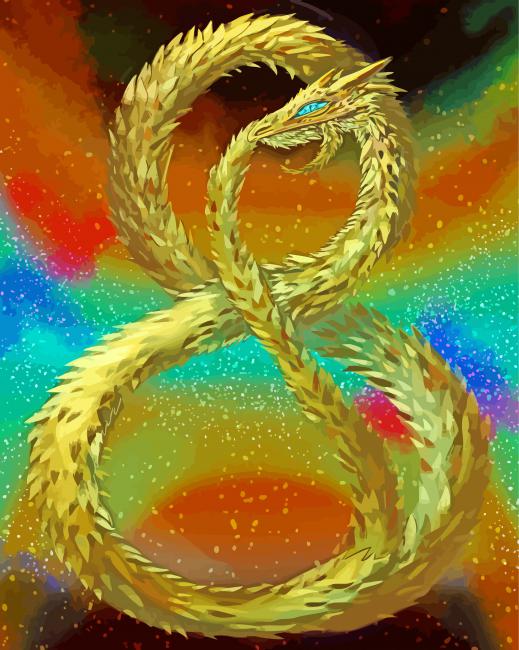 Ouroboros Dragon Art Paint By Numbers