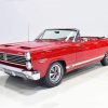 Red Vintage Mercury Convertible Car Paint By Numbers
