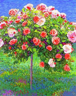 Rose Tree Paint By Numbers