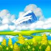 Snow Mountains Landscape Paint By Number
