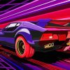 Supercar Illustration Paint By Numbers