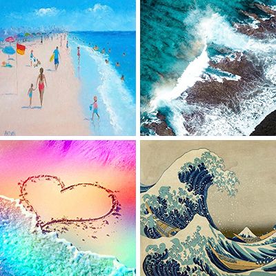 wave paint by numbers