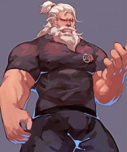 Reinhardt Video Game Character Art Paint By Numbers