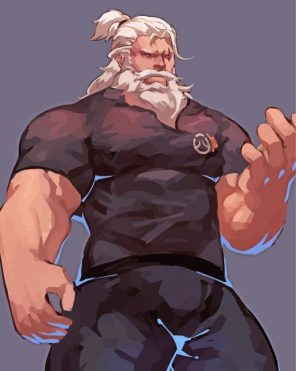 Reinhardt Video Game Character Art Paint By Numbers