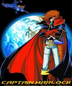 Space Pirate Captain Harlock Poster Paint By Numbers