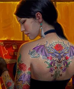 Tattooed Woman Paint By Numbers