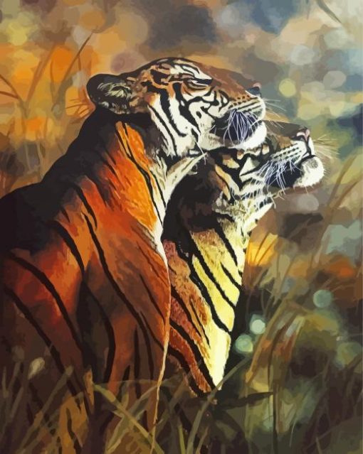 Tiger Couple Soulmate Paint By Numbers
