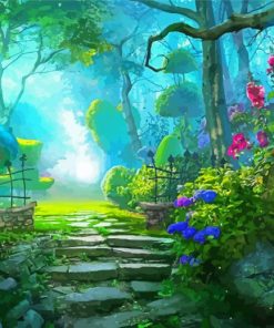 Fantasy Forest Garden Paint By Numbers
