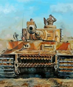 Tiger Tank Art Paint By Numbers