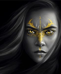 Warrior Fantasy Mystical Girl Paint By Numbers