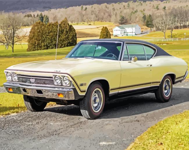 68 Chevelle Car Paint By Numbers