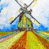 Abstract Windmill Paint By Numbers