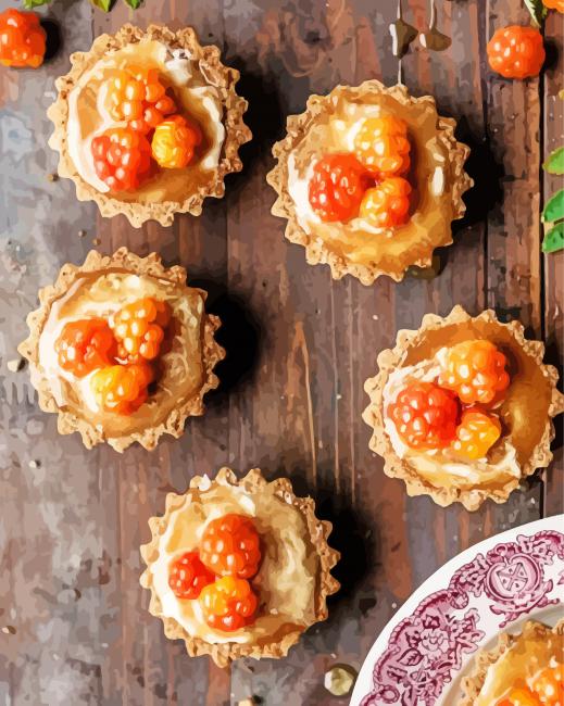 Cloudberry Caramel Tarts Paint By Numbers