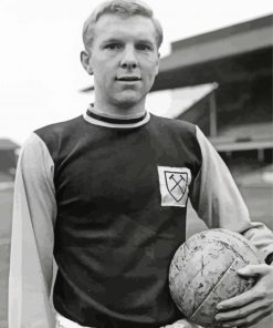 English Football Player Bobby Moore Paint By Numbers
