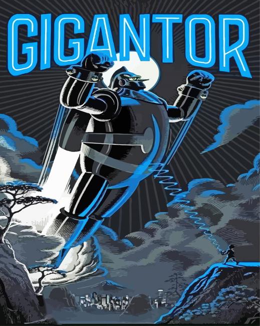 Gigantor Poster Art Paint By Numbers