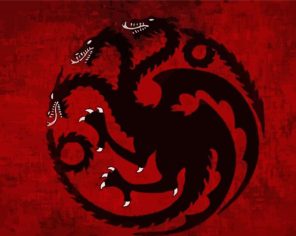 House Targaryen The Black Dragon Paint By Numbers
