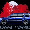 Illustration Blue Forester Car Paint By Numbers