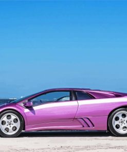 Lamborghini Diablo Purple Car Paint By Numbers