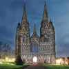 Lichfield Cathedral Night Paint By Numbers