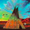 Native American Indian Tipi Paint By Numbers
