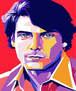 Pop Art Christopher Reeves Paint By Numbers