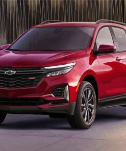 Red Chevy Equinox Paint By Numbers