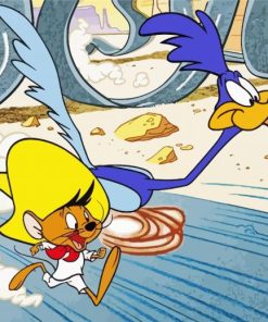 Roadrunner And Speedy Gonzales Paint By Numbers