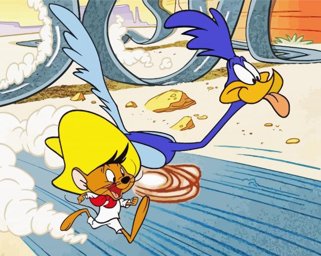 Roadrunner And Speedy Gonzales Paint By Numbers
