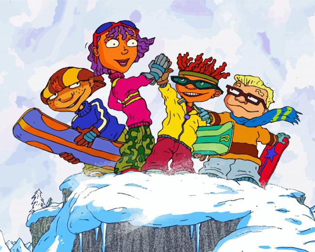 Rocket Power In Snow Paint By Numbers
